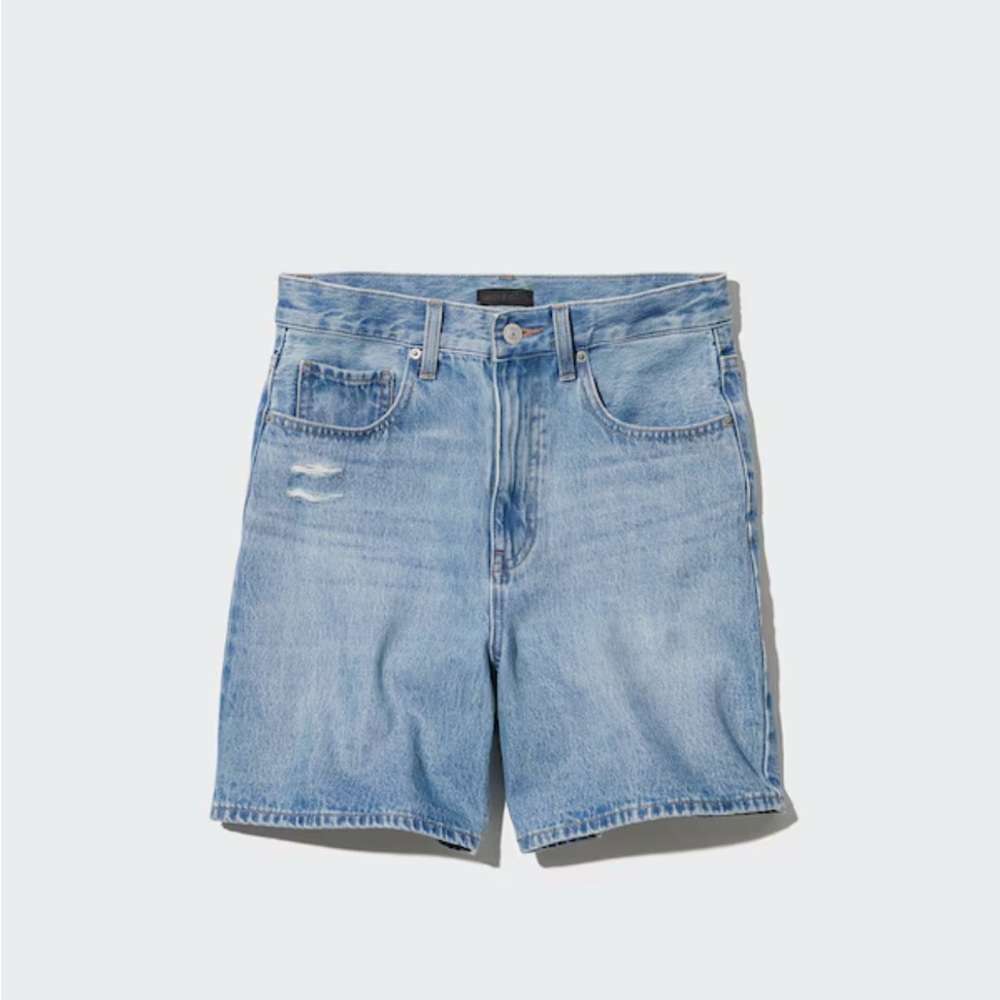 UNIQLO - High-Rise Denim Shorts